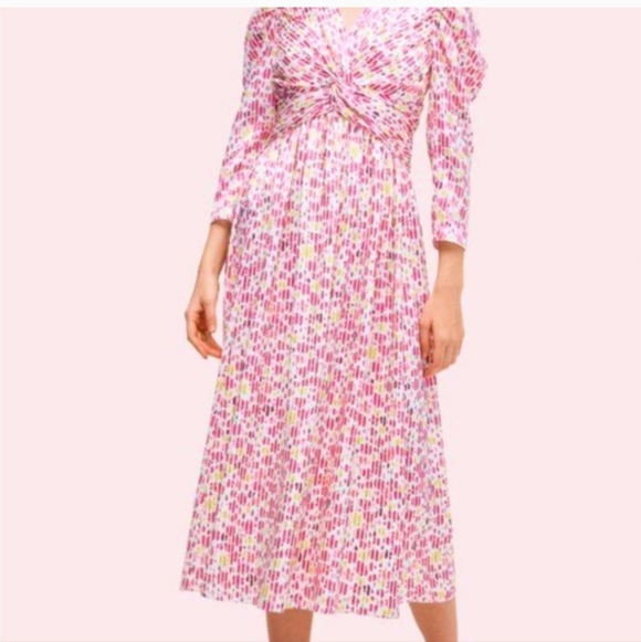 Kate Spade New York Marker Floral Devore Dress ,Sz 4 - Picture 4 of 7